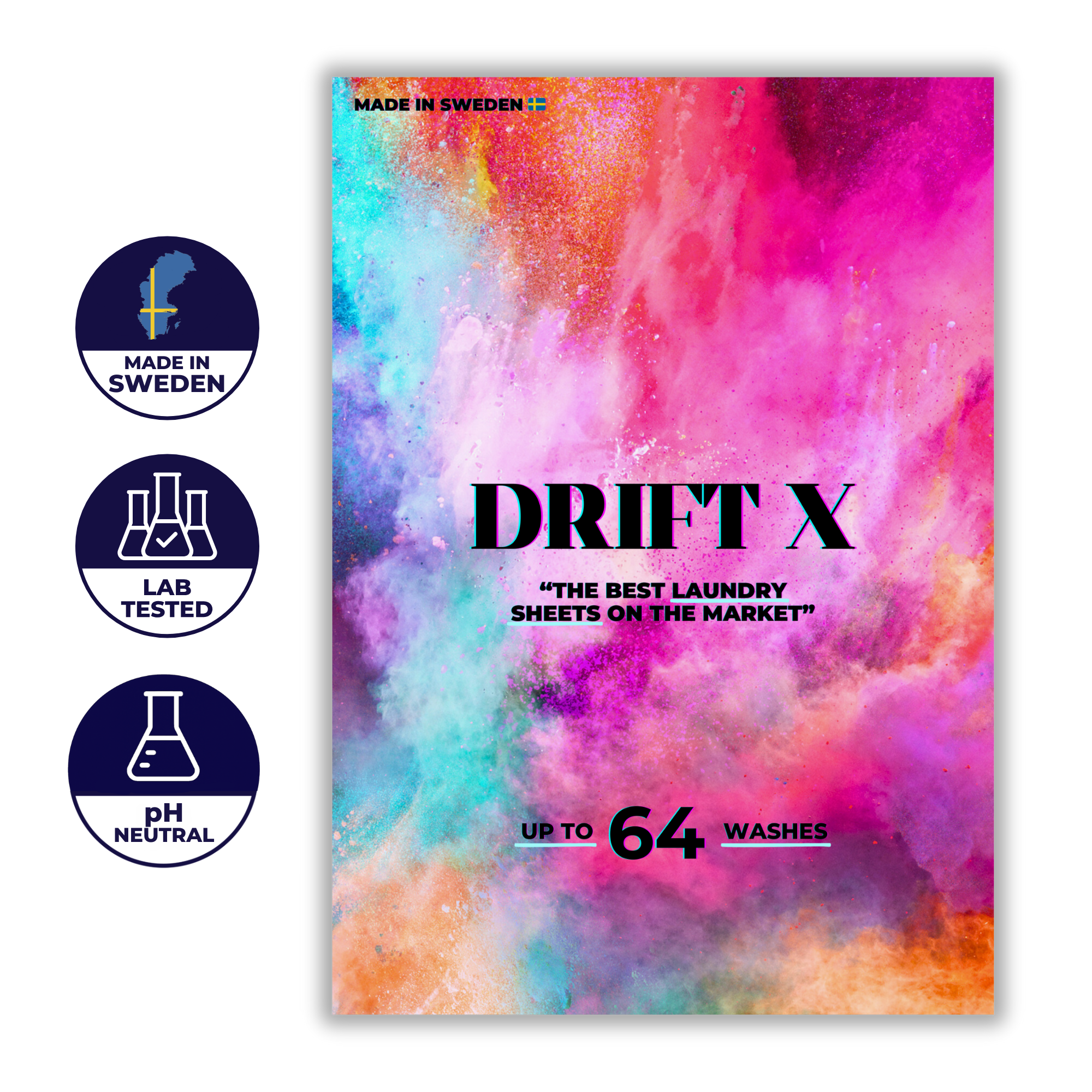 Drift X™ - Eco-Laundry Sheets (64 washes)